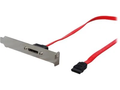 StarTech.com ESATAPLT18IN 1.5 ft. 1 Port SATA to eSATA Plate Adapter - Image 1 of 3