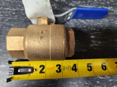 Nibco T-585-70-UL NL9602A 1" 2 Piece Bronze Ball Valve Threaded Full Port NeW - Image 1 of 3