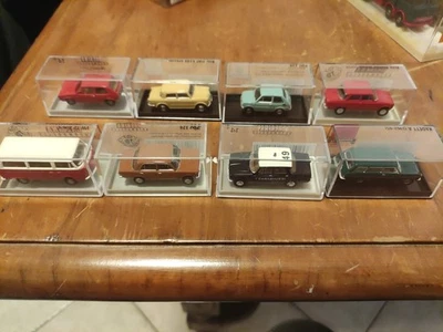 brekina 1:87 Set 8 Vetture Fiat VW Alfa Opel per Plastico Ferroviario  - Immagine 1 di 4