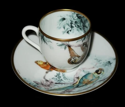 Juego de tazas y platillos de café espresso Hermes Carnets d'Eecuur, Robert Dallet Foto 1 de 4