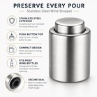 Wine Bottle Stopper Vacuum Seal Airless Plug Preserver Freshness Saver 1 Pack
