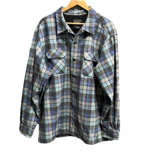 Pendleton blau kariertes Herren Wolle Original Board Button Down Hemd Gr. XXL - Bild 1 von 5