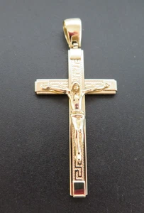 COLGANTE CRUZ JESUCRISTO 10K YG - Imagen 1 de 13