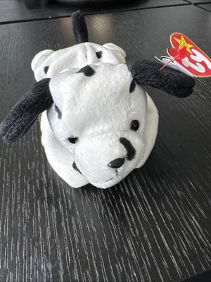 Ty Beanie Baby Dotty The Dalmatian Rare Retired with Tag Error/PVC Pellets 1996 - Image 1 of 4