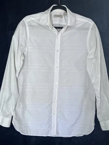 Burberry London Men’s Dress Shirt 16 32/33 White Tailored Fit Long Sleeve Button - Picture 1 of 10