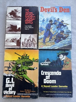 4 Juegos De Colección Avalon Hill: Crescendo of Doom, GI Anvil of Victory ¿Incompleto? Foto 1 de 4