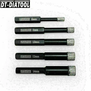 3pcs Diamond Dry Drill Bits Hex Core Hole Saw Drilling Cutter for Ceramic Tile - Picture 1 of 19