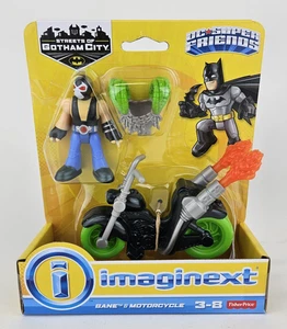 Juego de figuras Fisher-Price Imaginext Bane & Motorcycle DC Super Friends PKGDSTRS - Imagen 1 de 11