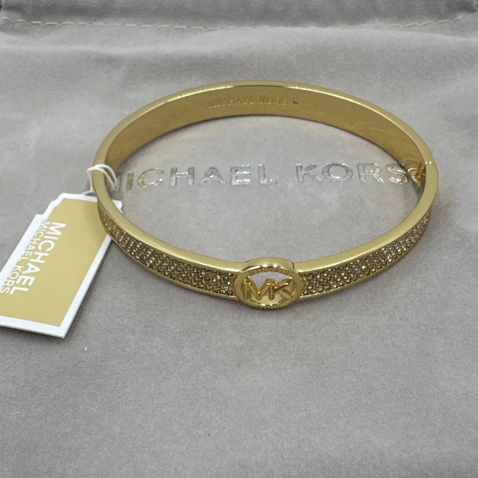 Brazalete Michael Kors Oro y Cristal Nuevo con Etiquetas (Nuevo Con Etiquetas) Foto 1 de 4