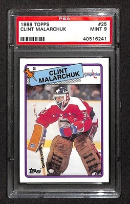 1988 Topps #25 CLINT MALARCHUK PSA 9 Mint 40516241  - Image 1 of 3