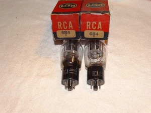 2 x 6B4G Sylvania/RCA Tubes *Black Plates*Strong Pair*#R6 - Picture 1 of 5