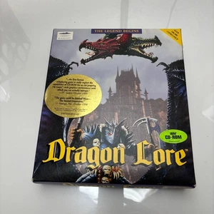 Dragon Lore (PC CD ROM) Mindscape w/ STRATEGY GUIDE COMPLETE BIG BOX - Picture 1 of 9