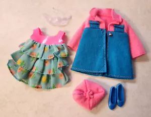 Barbie Skipper 1970 ""Twice As Nice"" Outfit #1735 runde Blasenbrille rosa Posten - Bild 1 von 23