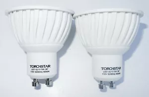 110V 5W (50W Equiv.) UL-listed GU10 LED Light Bulb Daylight LED Spotlight 2 Pack - Picture 1 of 11