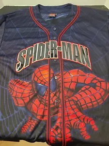 Vintage 2002 Marvel Comics Spider-Man Baseball Jersey Embroidered 2-sided RARE - Picture 1 of 14