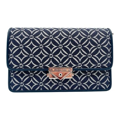 Michael Kors Cece Damen Tasche Crossbody XBody Blau Denim Umhängetasche Clutch - Bild 1 von 4