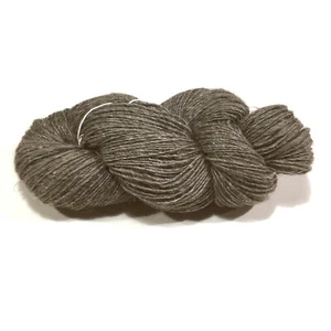 Grey Brown Rustic Handspun Wool Yarn, Semi-Coarse, Rugs, Weavings 214 Grams App. - Picture 1 of 6