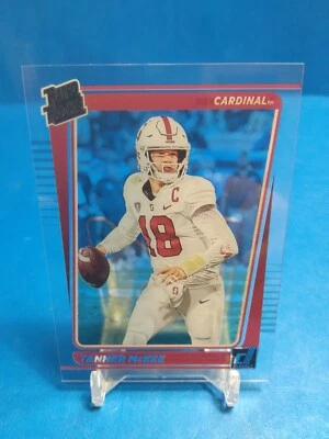 2023 Panini Chronicles Draft Picks #48 Tanner McKee Clearly Donruss Rated Rookie - Image 1 of 4