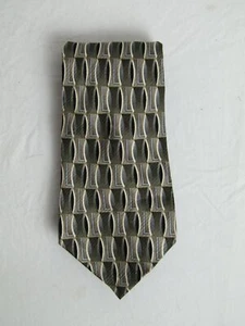 J. FERRAR GRAY BLUE SILK TIE DHT045 - Picture 1 of 2