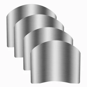4 Pack Stainless Steel Finger Guard Protector for Slicing Dicing Cutting - Picture 1 of 7