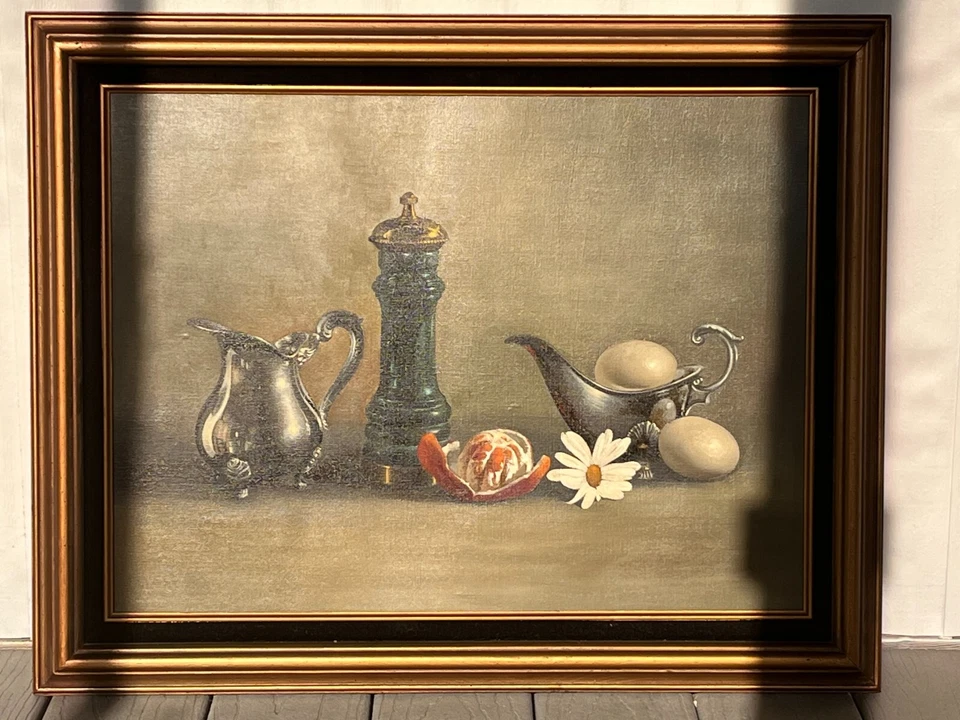Roberto Lupetti Original Still Life Oil Painting Signed Framed c.1960s-70s - Image 1 of 1