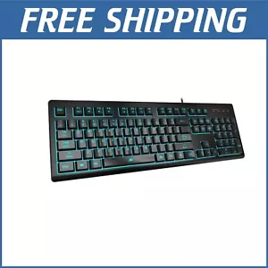 Advanced Silent Wired Keyboard with LED Lighting for Seamless Gaming Experience - Picture 1 of 8