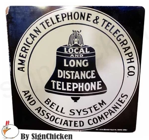 TELEFON, FERNTELEFON, GLOCKENSYSTEM REPLIKATSCHILD, AMERIKANISCHES TELEFON - Bild 1 von 1