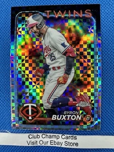 2024 #10 Bryon Buxton Topps Chrome Baseball X-Fractor Twins - Foto 1 di 2