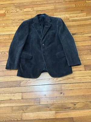 Dockers Mens Corduroy Blazer Jacket Size 42R Gray 2 Button Sport Coat - Image 1 of 4