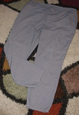 Men's Chef Pant Black / White Check Zipper Fly 4 Pocket Size 3X/4X (52) open hem - Image 1 of 4