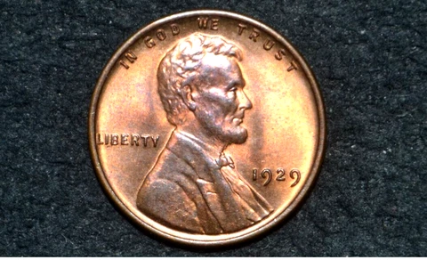 1929 p Lincoln Cent ** BU UNC ** CHOICE RB RED-BROWN Cover