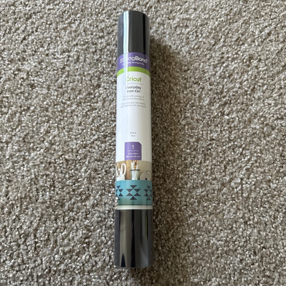 Cricut 2008448 Everyday Iron-on 12 in x 24 in - Black - Image 1 of 1