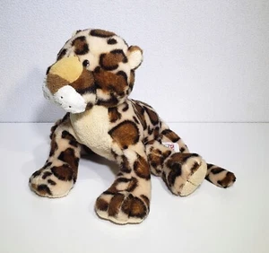 Ganz Webkinz Spotted Leopard Big Cat Soft Plush Stuffed Animal Toy NO CODE 9"EUC - Picture 1 of 9
