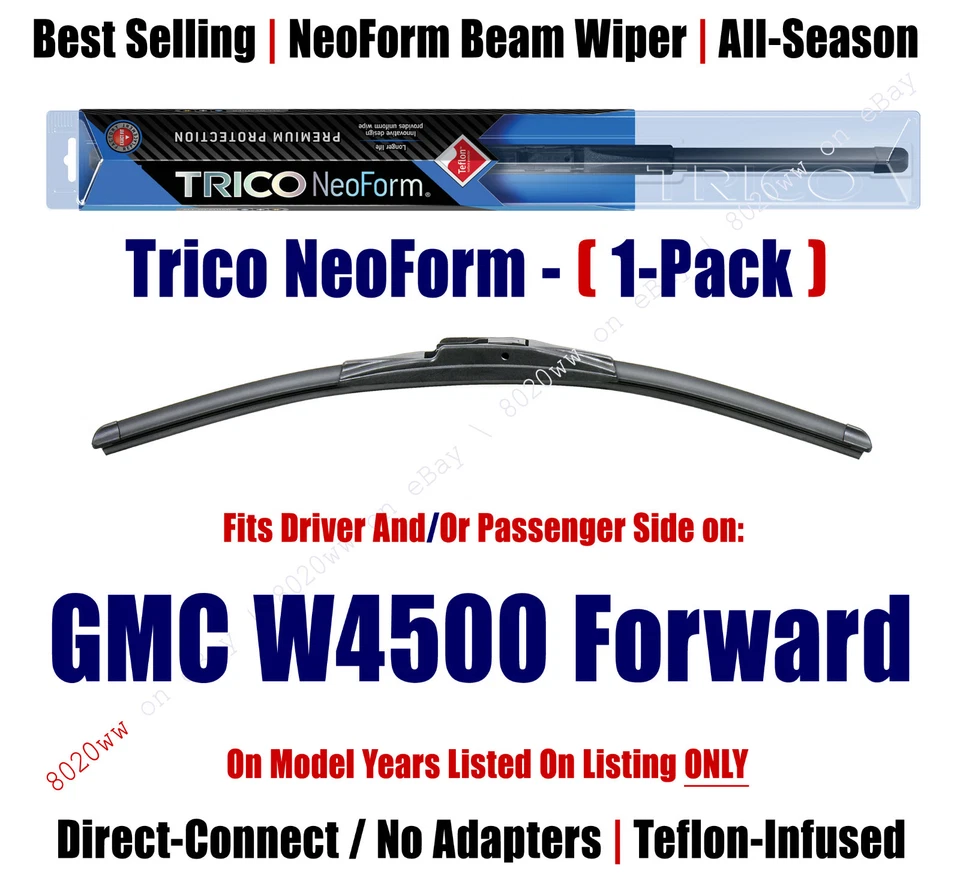 Limpiaparabrisas Super Premium NeoForm (cantidad 1) se adapta a GMC W4500 delantero 1995-2010 16200 Foto 1 de 1