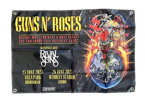 GUNS AND ROSES UK OUR 2025 WALL ART FLAG POSTER BANNER 3x2 FOOT FREE UK POST - Picture 1 of 1