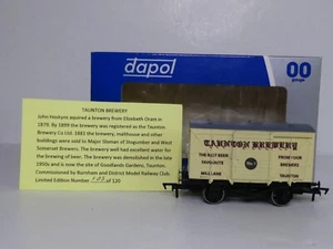 Dapol 00 Gauge Taunton Brewery Ventilated Van Wagon RN 1 L/E 105 / 120 Box Cert - Picture 1 of 13