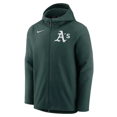 Oakland Athletics Nike Authentic Collection Performance Raglan Full-Zip Hoodie Cover