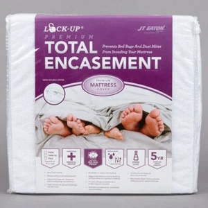 Lock-Up Total Encasement Mattress Cover Double Zipper Waterproof Bed Bug KING - Picture 1 of 1