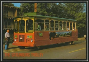 Continental Postcard - The Gatlinburg Trolley   Unposted - Picture 1 of 2