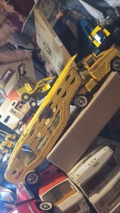 vintage tonka car carrier yellow Pressed Steel Read Description  - Picture 1 of 14