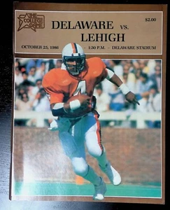 1986 Delaware Blue Hens Vs Lehigh Engineers Football Program - Picture 1 of 2