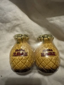New In Package Aloha Hawaii Pineapple Collectible Salt And Pepper Shakers - Picture 1 of 8