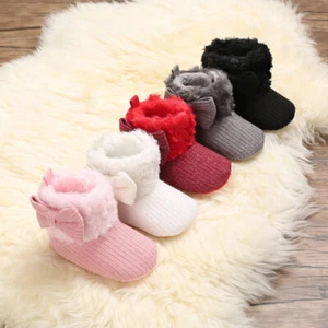 Baby Gefütterte Winterschuhe Lauflernschuhe Krabbelschuhe Warm Schneeschuhe N - Bild 1 von 34