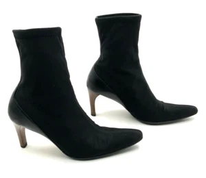 Gucci Stiefeletten Größe 5,5 B schwarz Wildleder Pfennigabsatz Damen - Bild 1 von 18