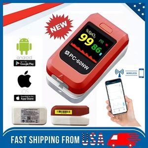 SET Oximeter Puls Fingerspitze SpO2 Herzfrequenz Blut Sauerstoffsättigung Monitor APP - Bild 1 von 31