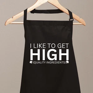 I Like to Get hochwertige lustige Schürze, bedruckte Küchenschürze, Vatertagsgeschenk - Bild 1 von 10