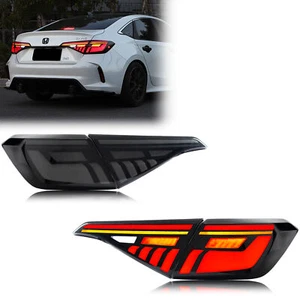LED Sequential Tail Lights for Honda Civic 11th Gen 2022-2024 Sedan Rear Lamps - Foto 1 di 5
