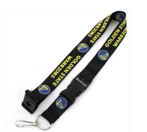 Golden State Warriors Black Lanyard W/Detach Keystrap NBA Cover