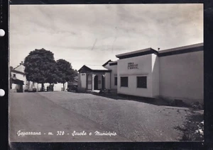Cartolina Gavazzana Scuole e Municipio AF1281 - Picture 1 of 1