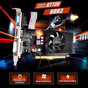 GT730 4G Graphics Card for Desktop, DDR3 128bit with HD VGA DVI Interface Y7V1 - Afbeelding 1 van 10